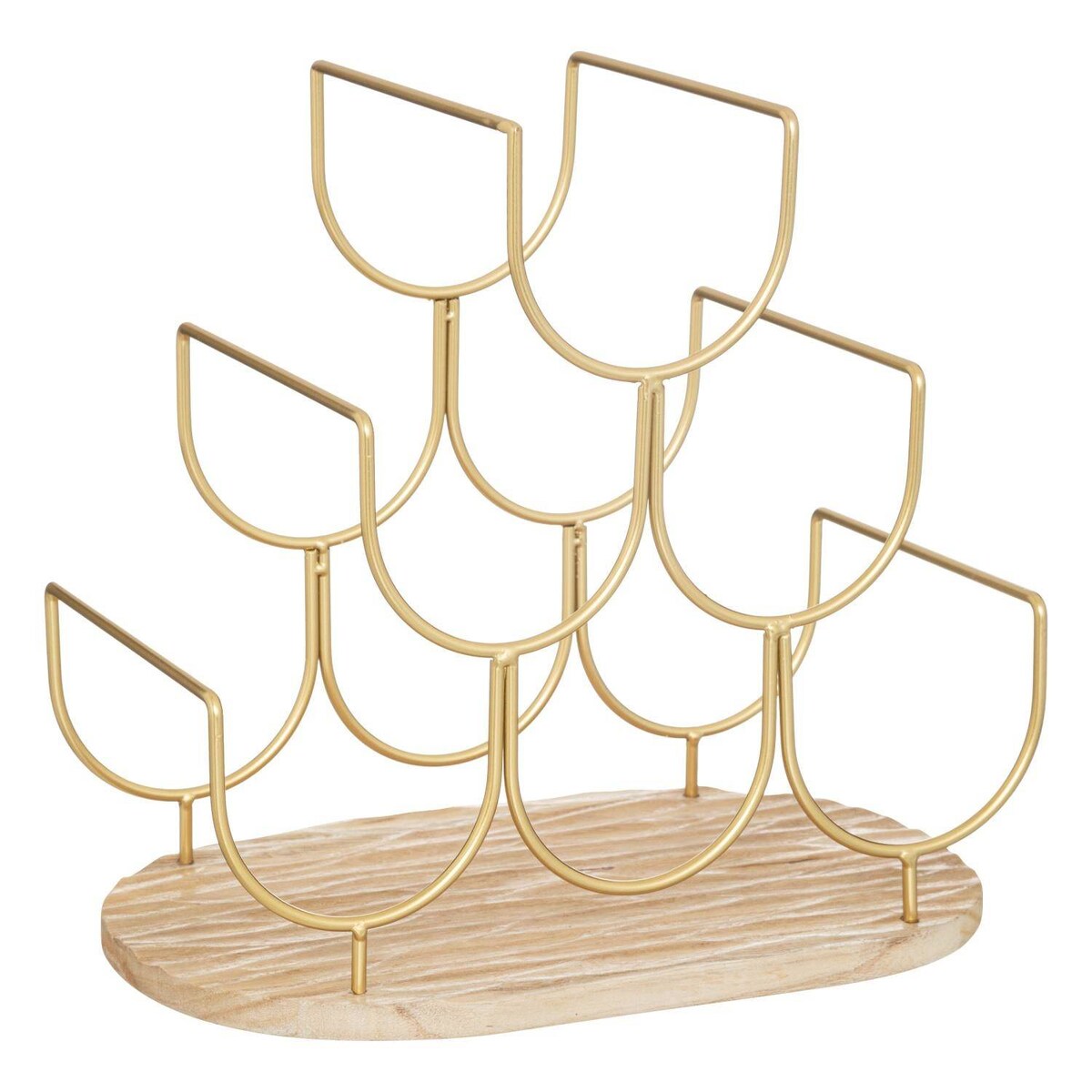 Stojak na wino metalowy Rivi, na 6 butelek