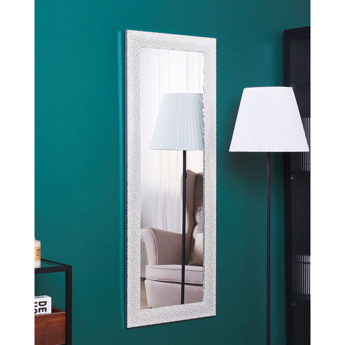 Lustro ścienne MERVENT 50 cm 130 cm Biały