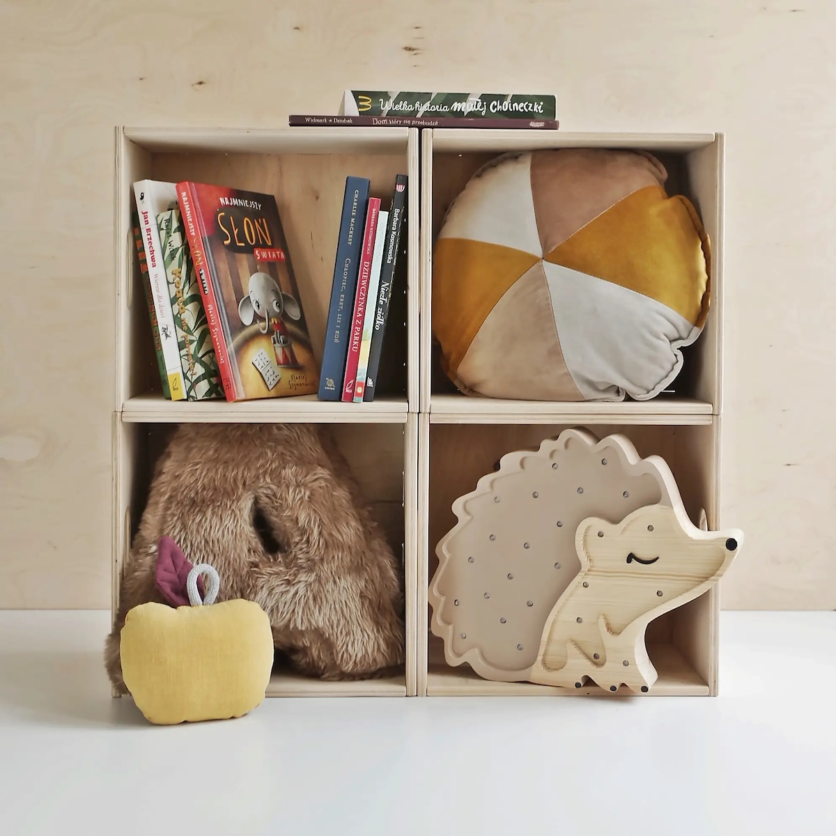 Drewniana skrzynia na zabawki 2 szt.