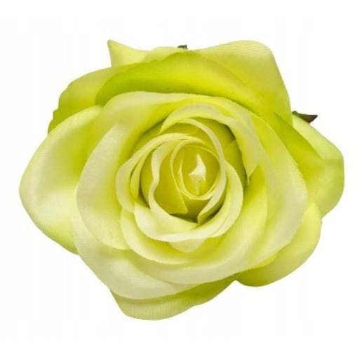 RÓŻA SZTUCZNA główka kwiatowa wyrobowa do STROIKA bukietu dekoracji ZIELONA