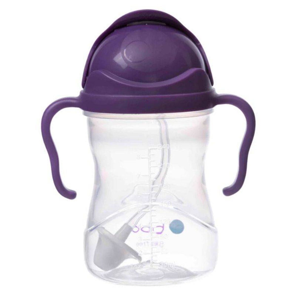 Bidon dla dzieci ze słomką 240 ml - kubek niekapek winogronowy, b.box