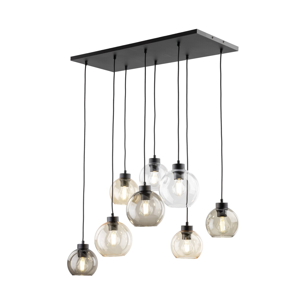 Molekułowa lampa wisząca Cubus 2834 TK Lighting loft wielopunktowa szklana