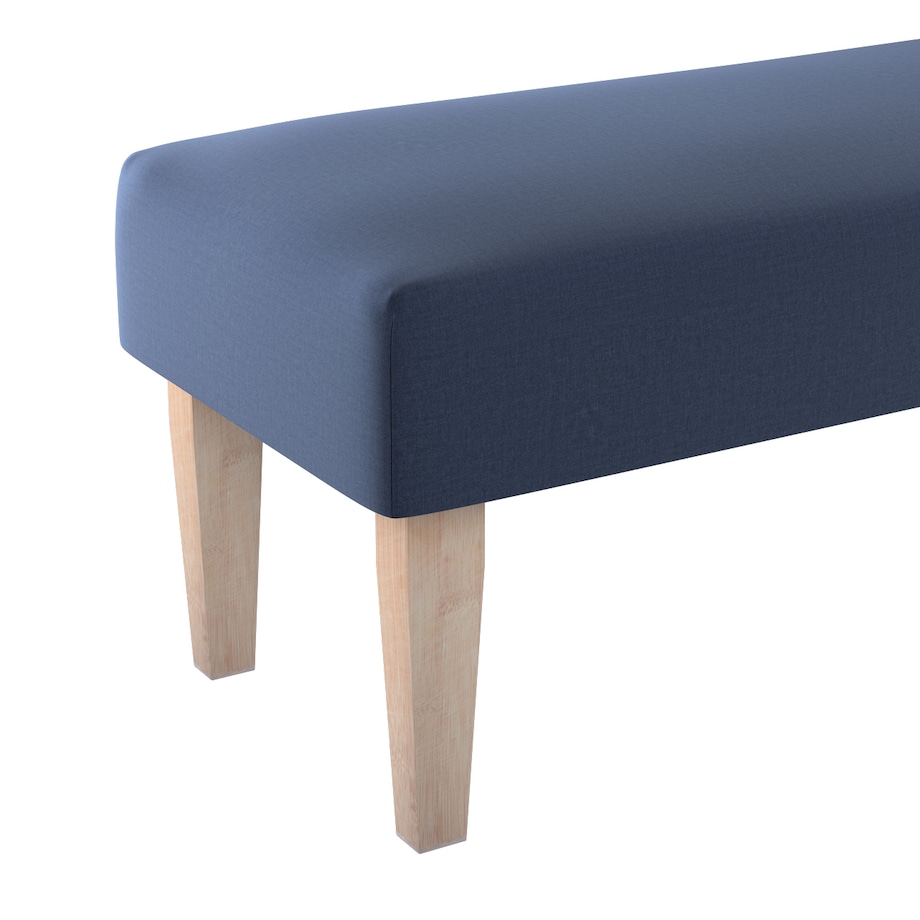 Ławka, granatowy welwet, 100 x 40 x 40 cm, Ingrid