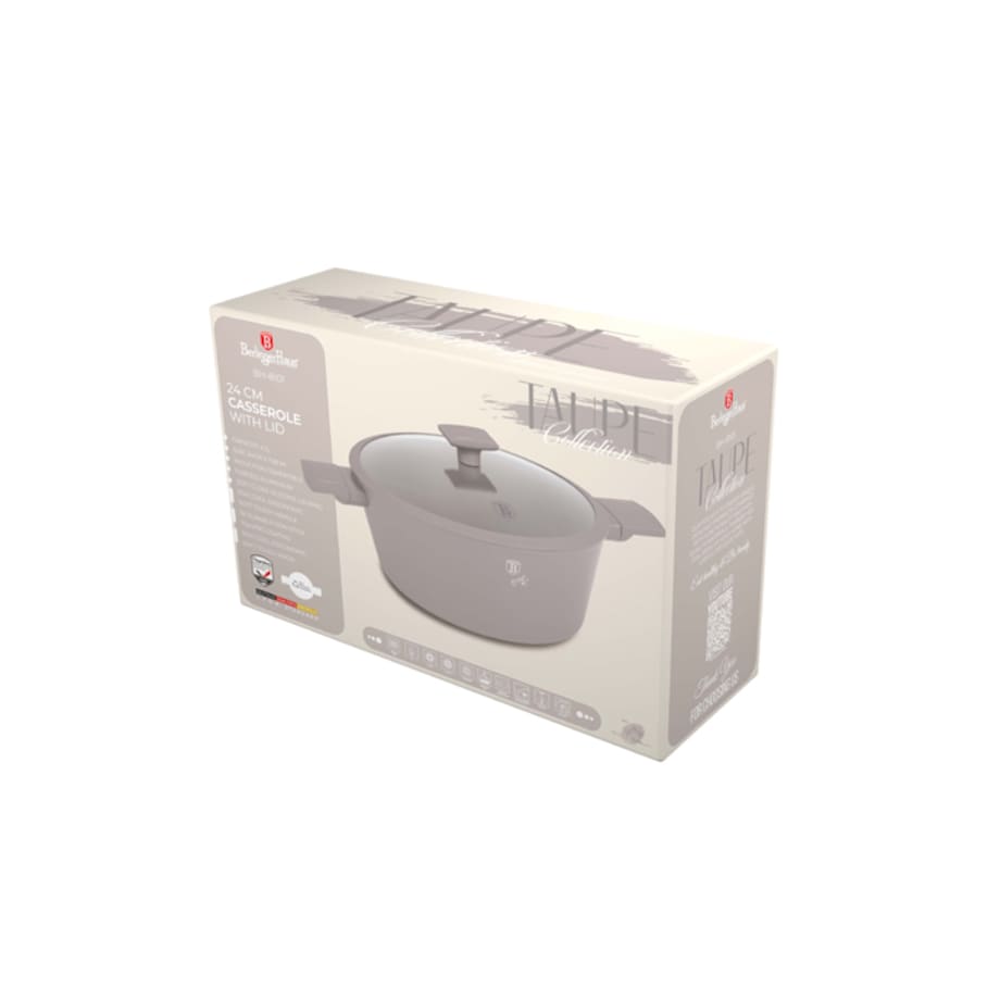Garnek z pokrywą 24cm Taupe Collection BerlingerHaus BH-8101