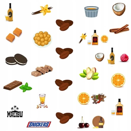 Zestaw prezentowy upominkowy "KAWA Z TOBĄ" - 20 smaków kaw deserowych premium - prezent upominek na walentynki dla chłopaka dziewczyny niej niego żony męża kobiety faceta mężczyzny