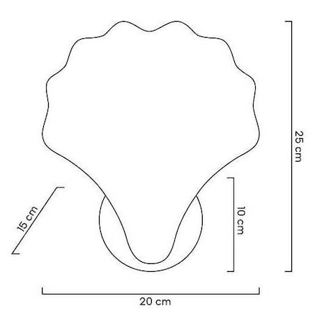 Lampa ścienna CONCHA złota