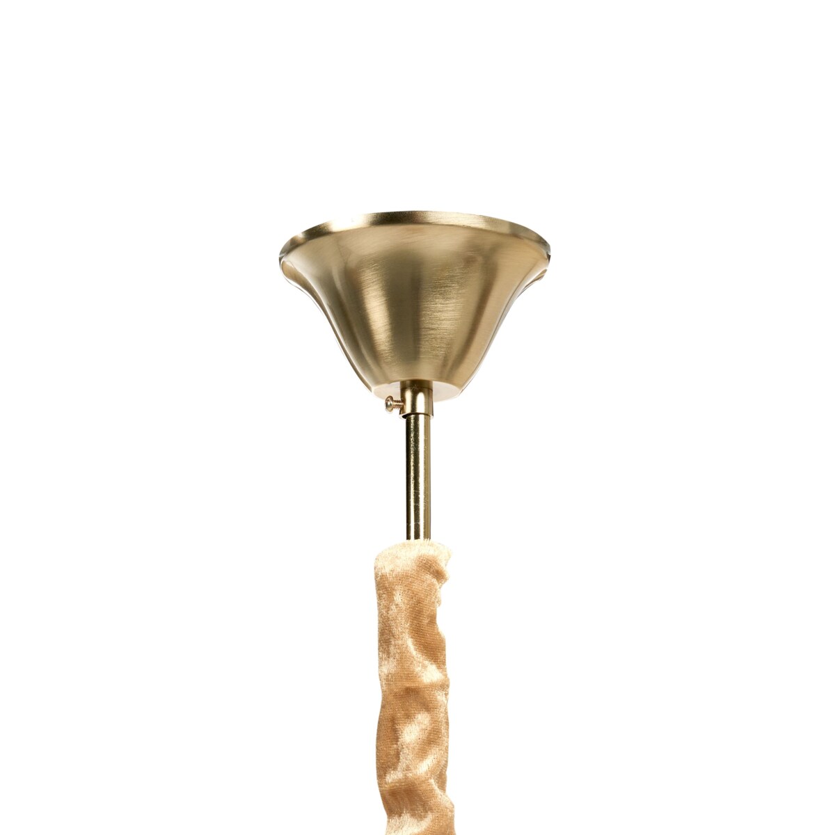 Żyrandol AGUIRRE Szkło Mosiężny