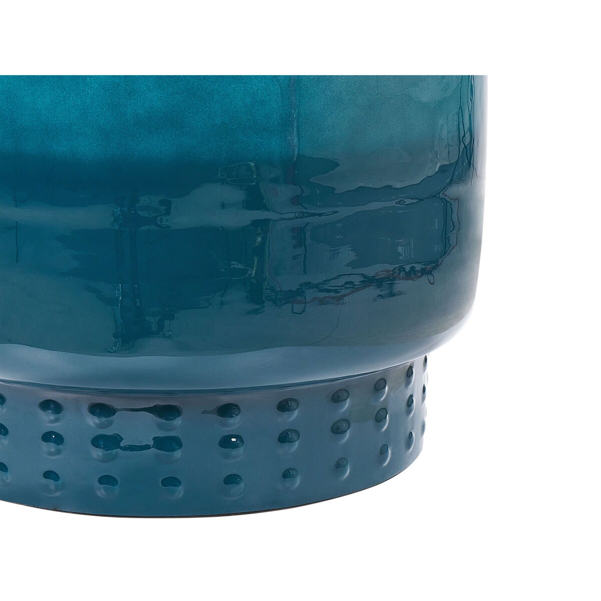 Stolik pomocniczy metalowy niebieski ABRA