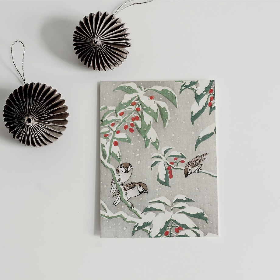 Plakat Wróble Zimą 21x30cm