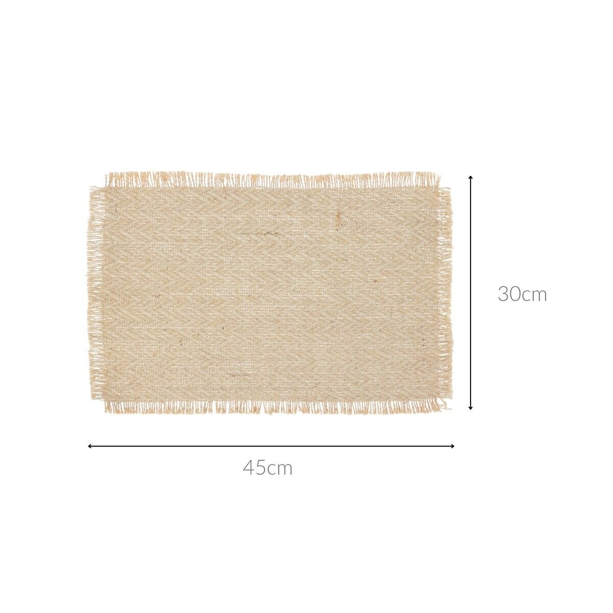 Podstawka pod talerz, juta, 45 x 30 cm