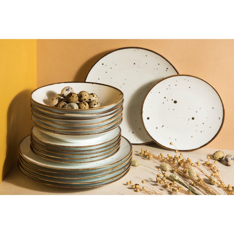 Konsimo ALUMINA Serwis obiadowy 6os. (18el.)