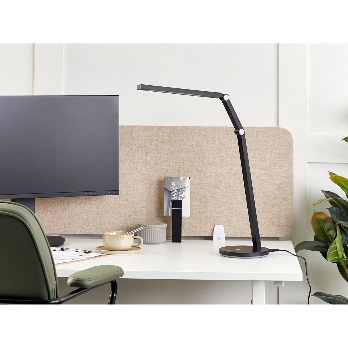 Lampa biurkowa LED DORADO Ze ściemniaczem Metal Czarny