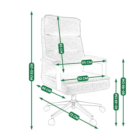 Fotel biurowy SEGO tkanina jasny szary