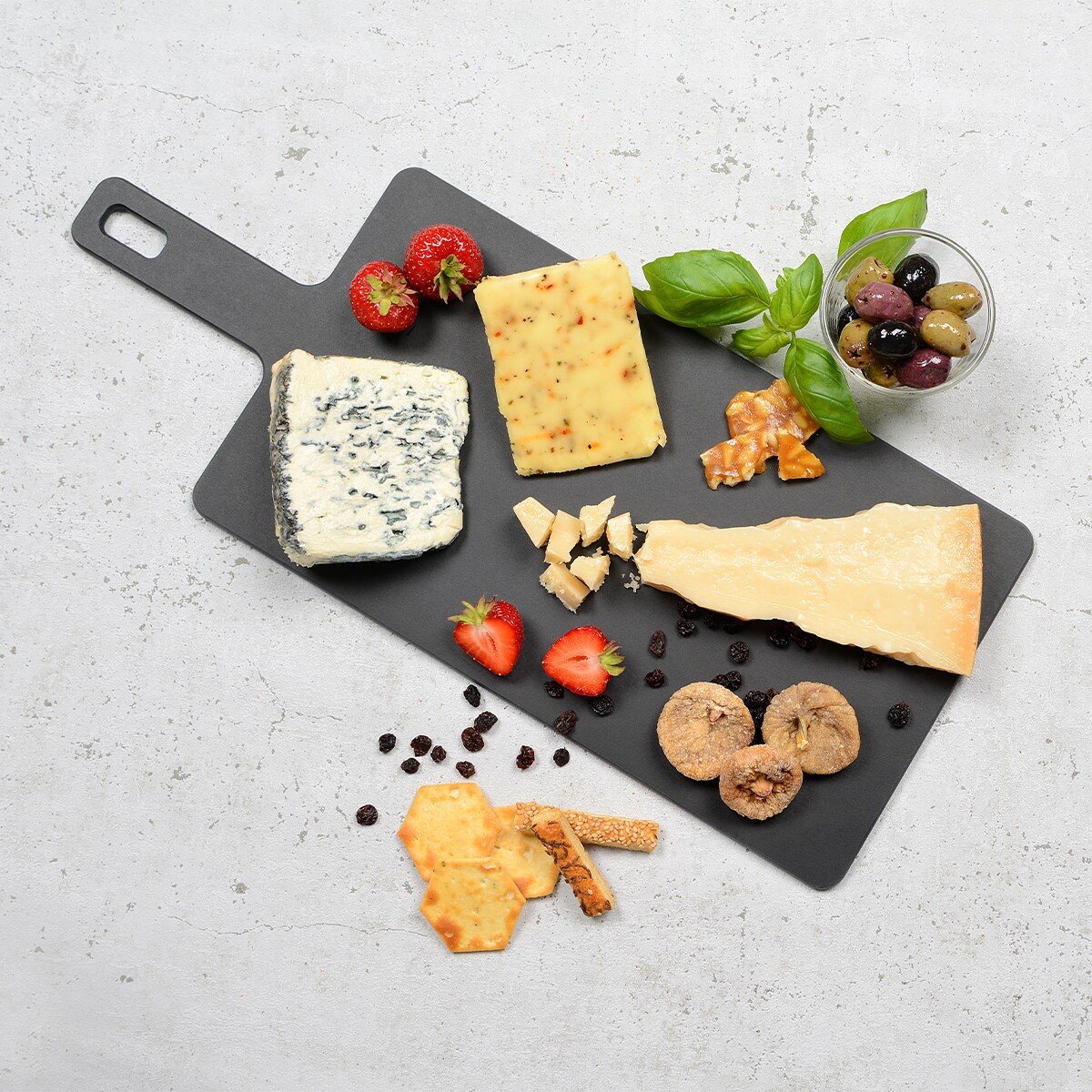 Deska do krojenia z rączką 46 cm GOURMET HANDY /Jade