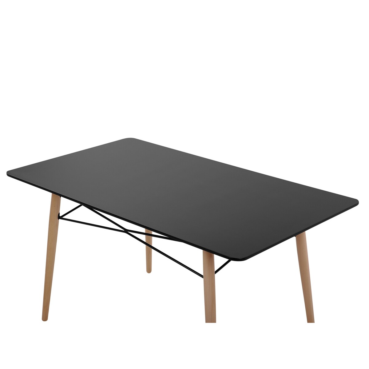 Stół do jadalni 140 x 80 cm czarny BIONDI