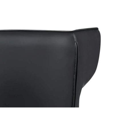 Welurowy fotel obrotowy Vita Velvet MSE011000309.41 czarny, King Home