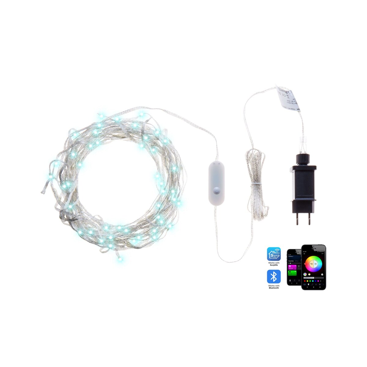 Kurtyna świetlna kolorowa Smart LED z aplikacją 150 cm KULUSUK