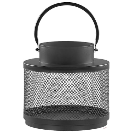 Lampion metalowy 24 cm czarny YAMDENA