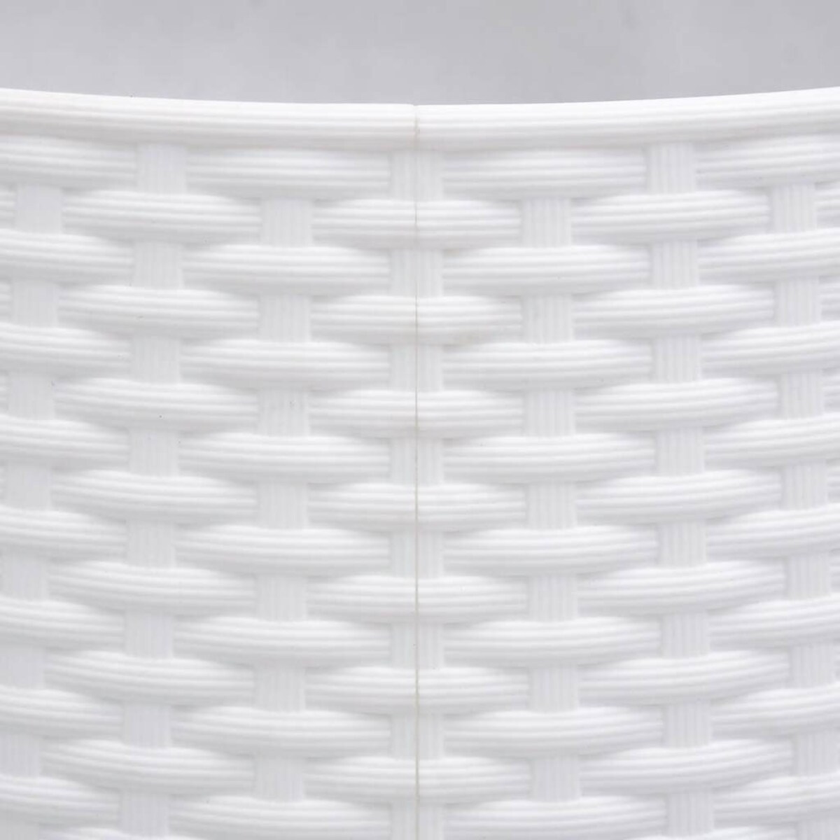 vidaXL Osłona pod choinkę, biała, Ø65x23 cm, plastikowa