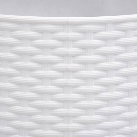 vidaXL Osłona pod choinkę, biała, Ø65x23 cm, plastikowa