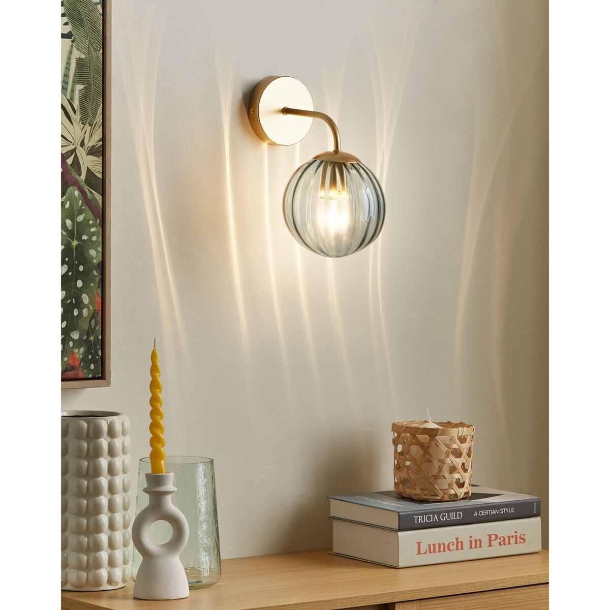 Lampa ścienna BOOMI Niebieski Metal