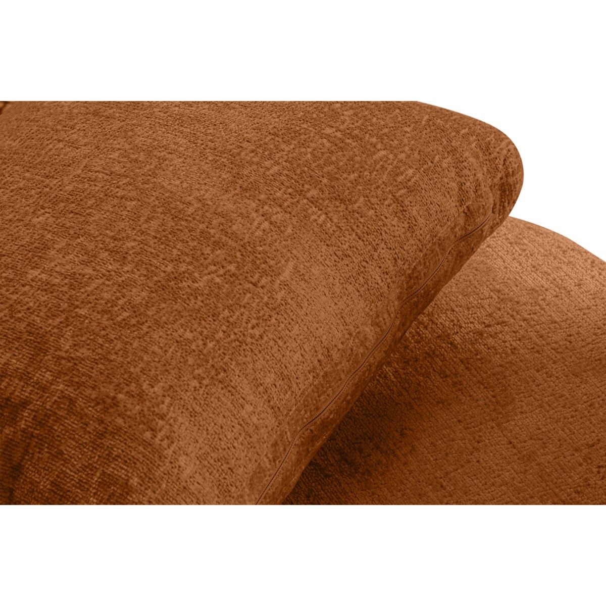 KONSIMO RAGGI Zestaw fotel i puf obrotowy rudy