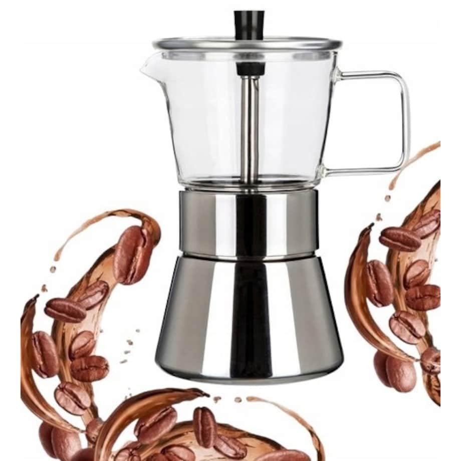 imbryk ZAPARZACZ DO 4 KAWY MOCNE ESPRESSO kawiarka SZKLANA dzbanek PREMIUM