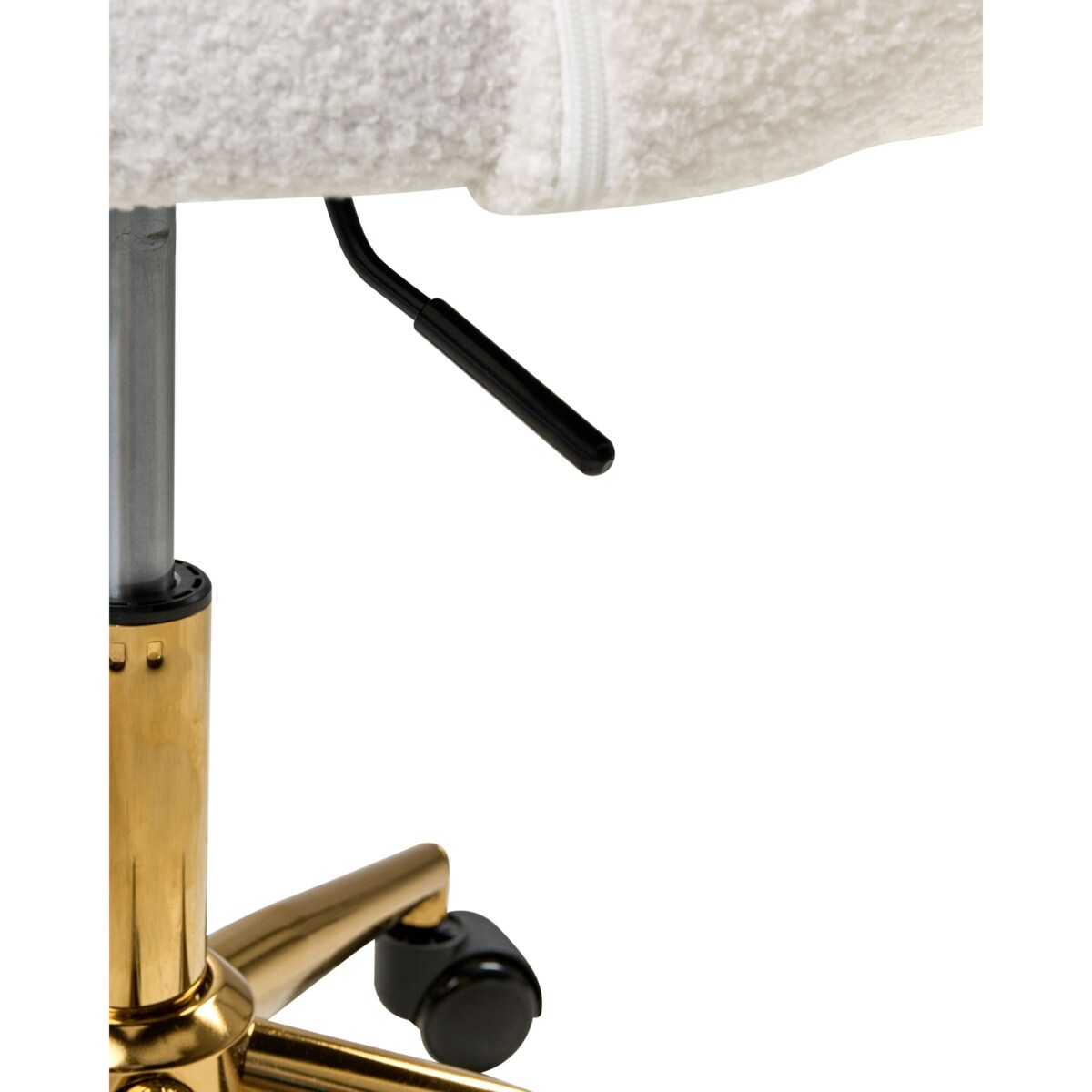 Krzesło obrotowe KATONAH Boucle Złamana biel