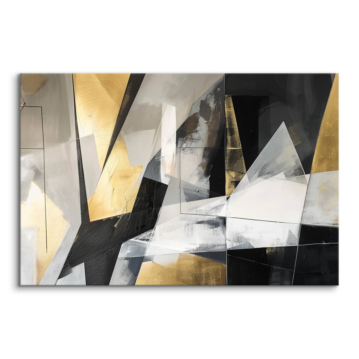 Obraz Canvas Do Salonu Abstrakcja Beton Wzory Geometryczne Glamour 70x50cm