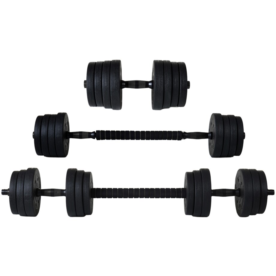 Zestaw hantli 2x10 kg Regulowane hantle 20 kg z funkcją sztangi funfit
