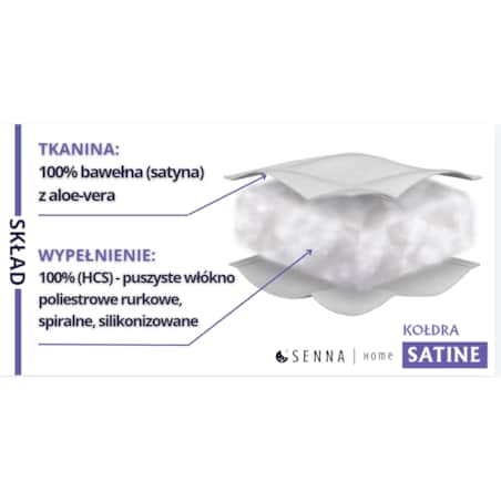 Kołdra całoroczna 135x200 SATINE Senna Home