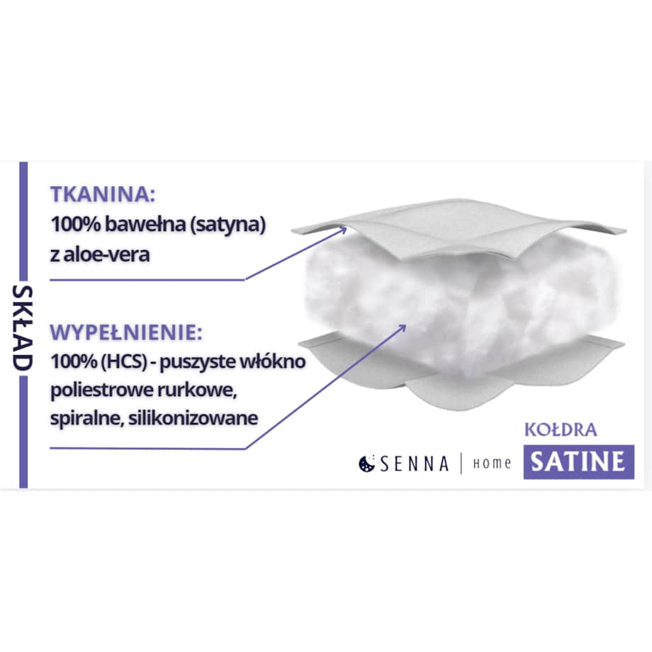 Kołdra całoroczna 135x200 SATINE Senna Home