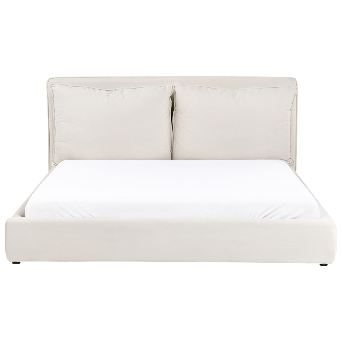 Łóżko BAJONNA 180 x 200 cm Jasnobeżowy