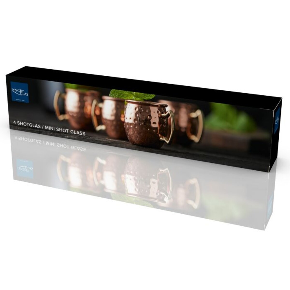 Kieliszki Moscow mini shot 4 sztuki 80 ml miedź 24692