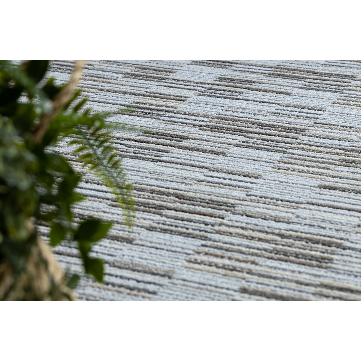 DYWAN koło LIBRA szary 109 PASKI koło 100 cm