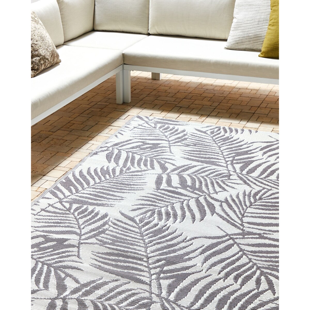 Dywan zewnętrzny 160 x 230 cm jasnoszary KOTA