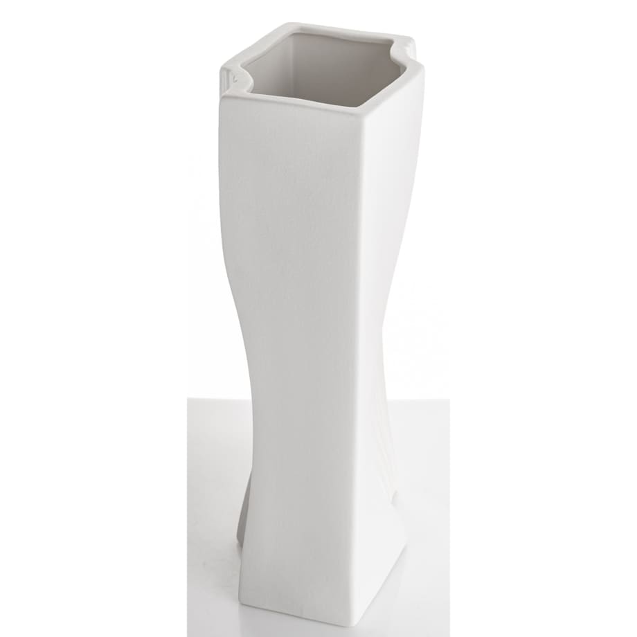 Wazon porcelanowy 35x17x12 cm PRINCIPE biały