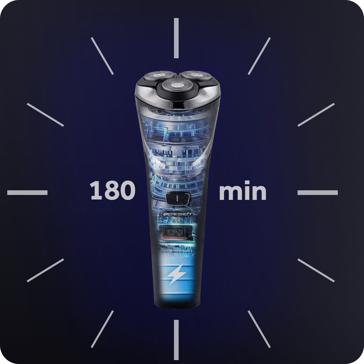 Maszynka do golenia 3 ostrza golarka do brody zarostu Berdsen