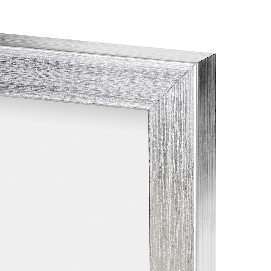 Ramka srebro, 18x24 cm, ramka na zdjęcie, Knor - srebne ramki do zdjęć i plakatów glamour