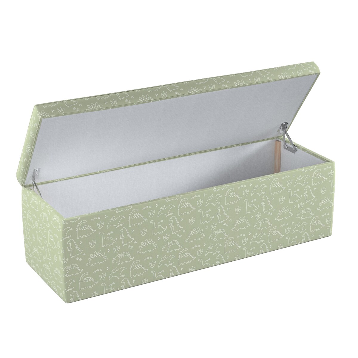 Skrzynia tapicerowana, zielony, 120 x 40 x 40 cm, Magic Collection