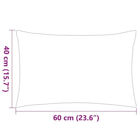 vidaXL Poduszki na zewnątrz, 2 szt., w paski, 60x40 cm, granatowe