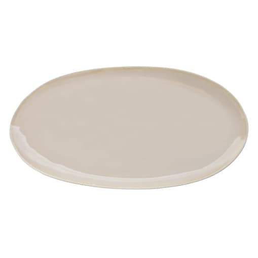 Verlo ETER Talerz owalny 34,5x15 cm, beżowy