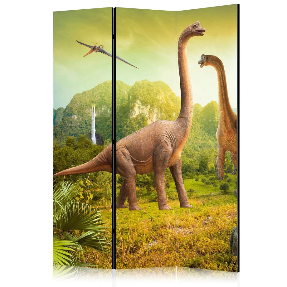 Parawan dwustronny Dla dzieci 135x172 cm 3-częściowy wielokolorowy