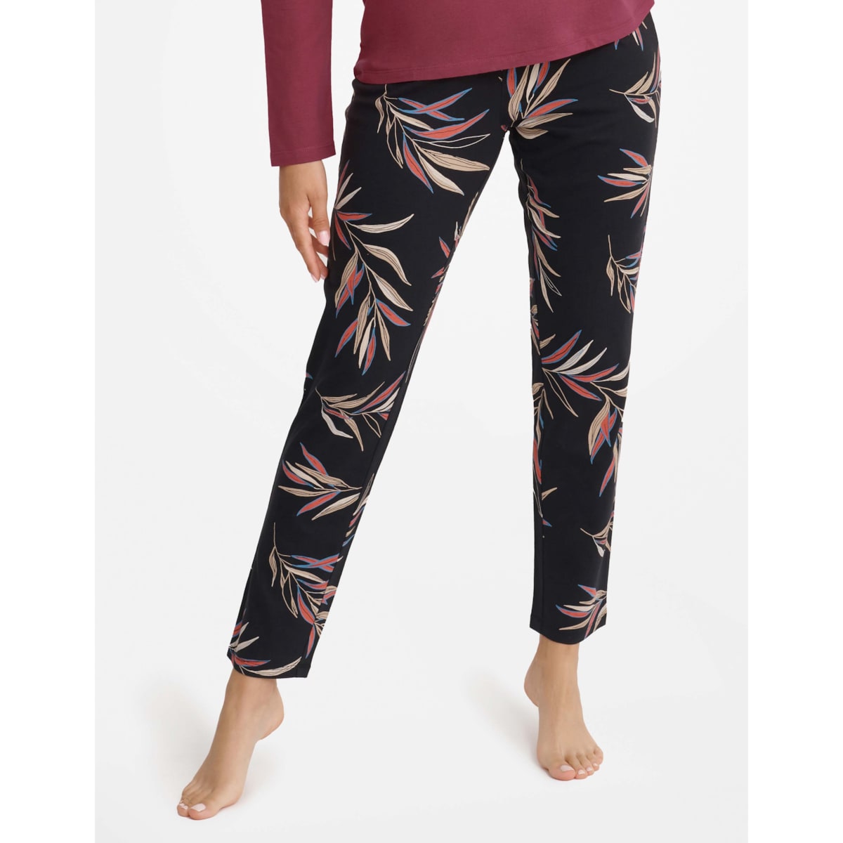 Piżama Garden 40929-83X Bordowo-Czarna Bordowo-Czarny, XL