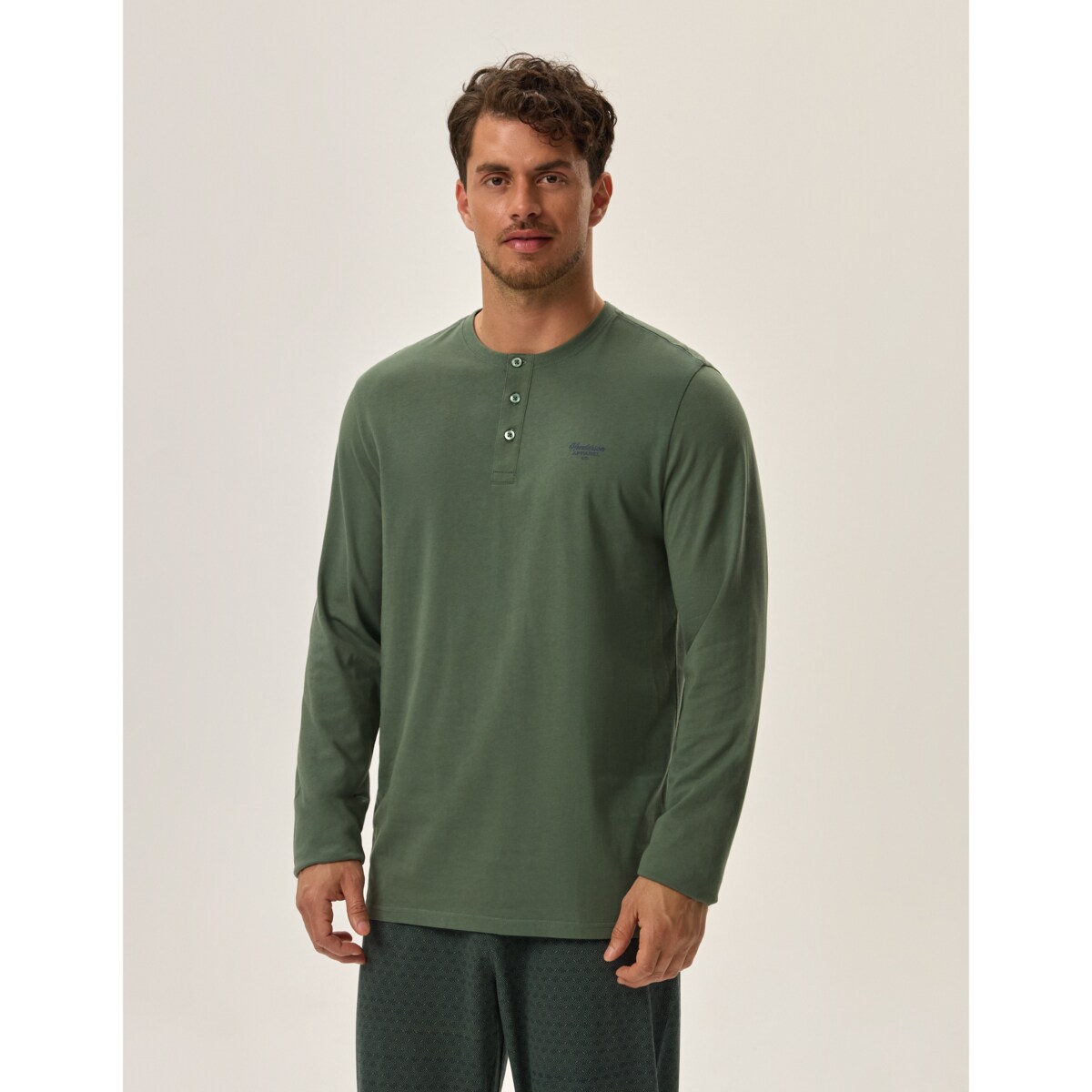 Piżama Hale 41917-70X Zielona Zielony, XXL