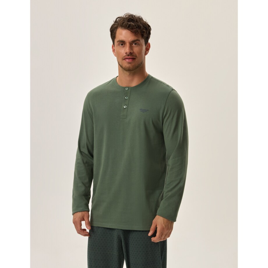 Piżama Hale 41917-70X Zielona Zielony, XXL