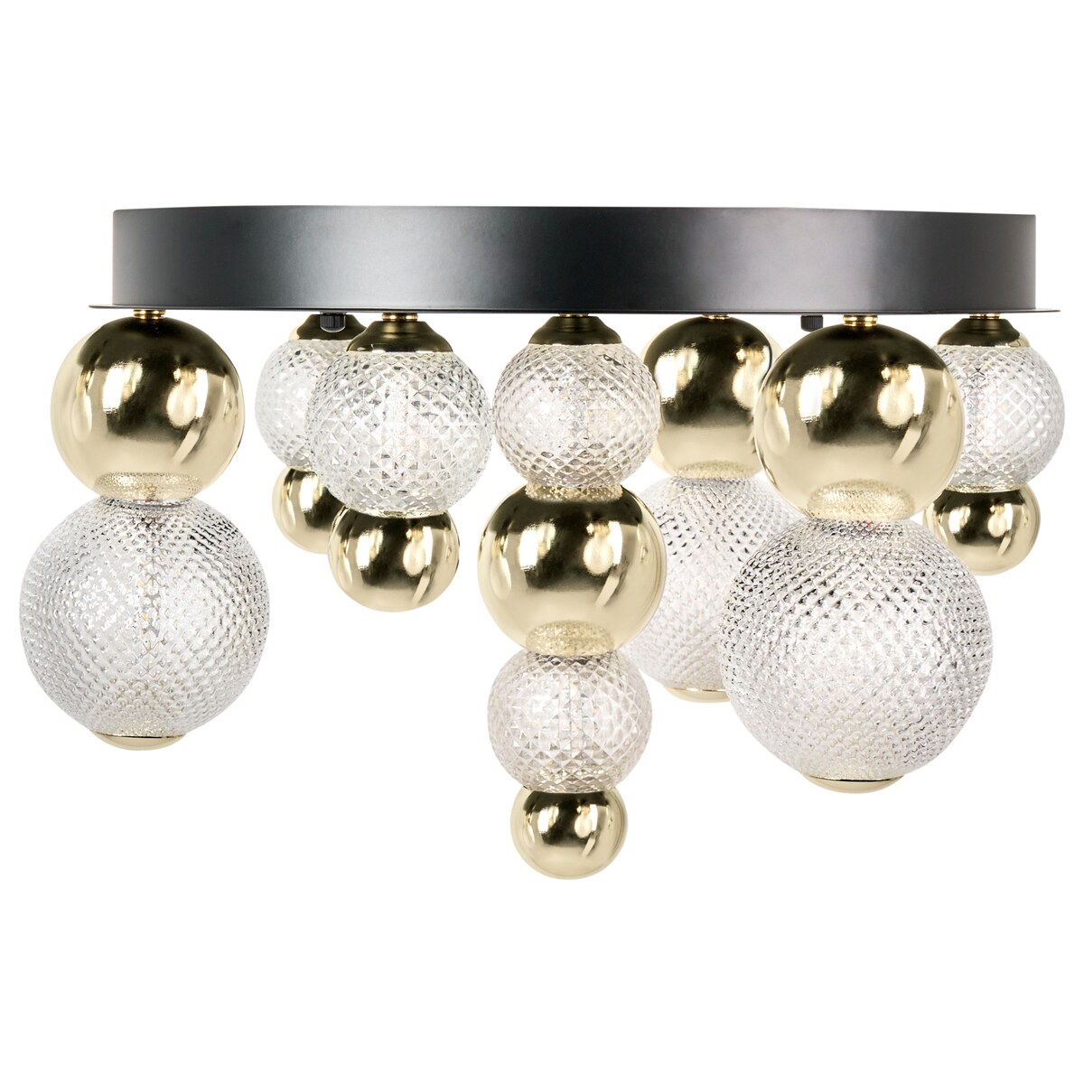 Lampa sufitowa LED SORA Szkło Złoty