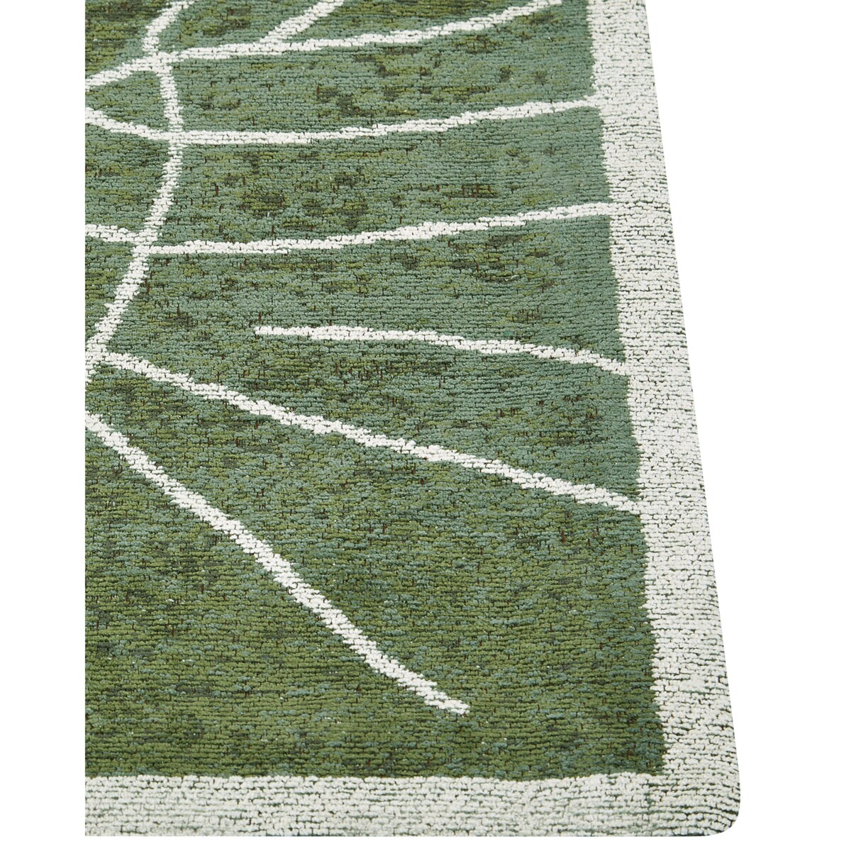 Dywan bawełniany w liście monstery 200 x 300 cm zielony SARMIN