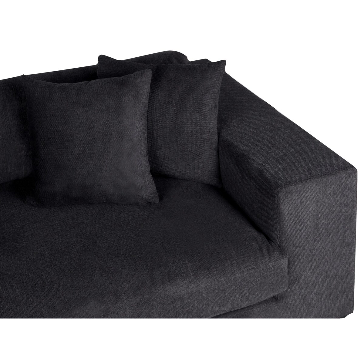 Sofa 3-osobowa czarna GLORVIKA