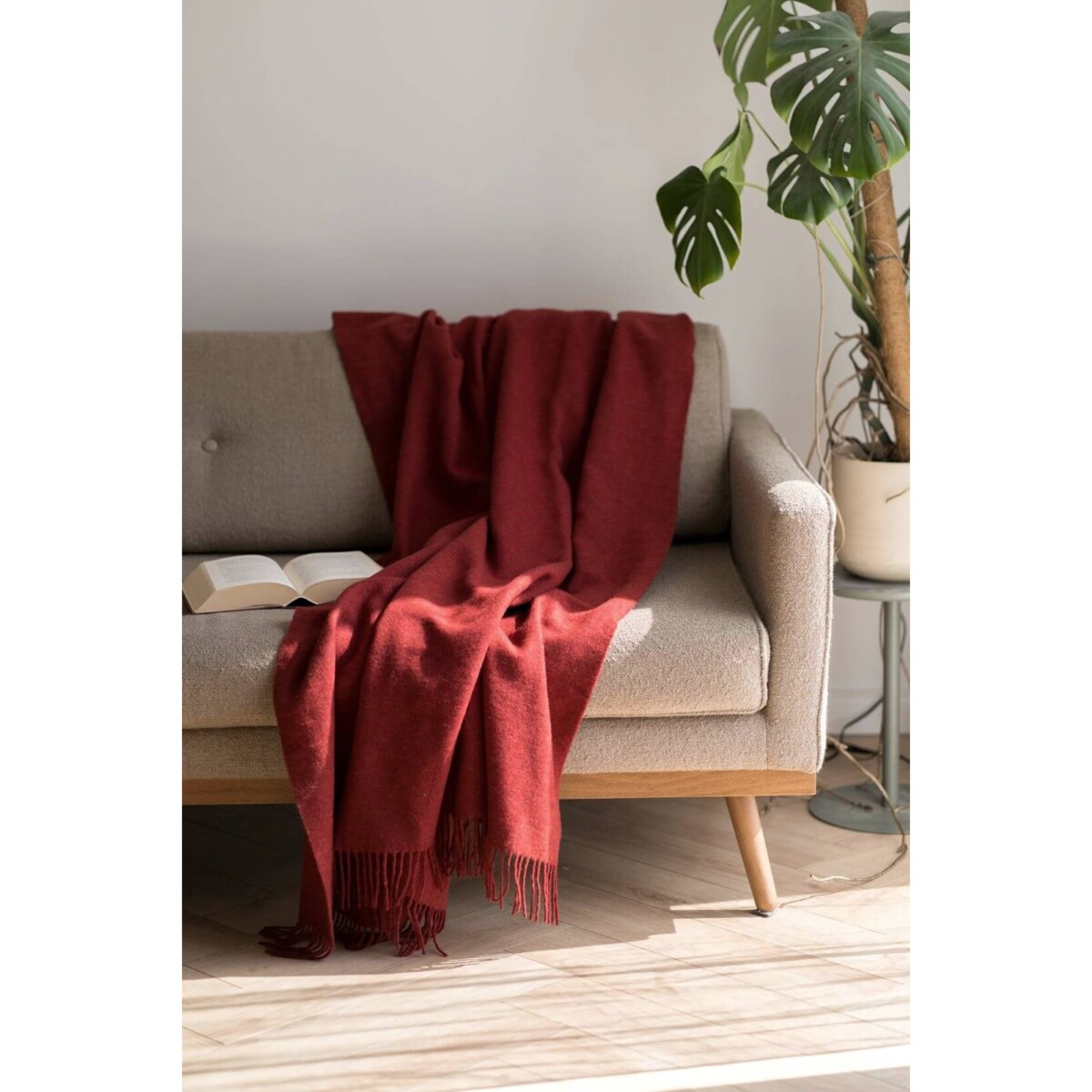 Koc z wełny merino terra